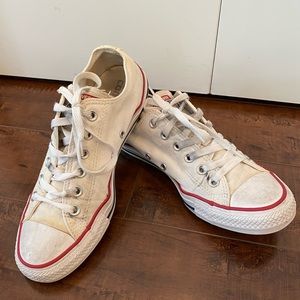 Converse white chuck taylor size 9